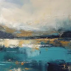 Abstract Coastal Acrylic Painting Workshop image 2