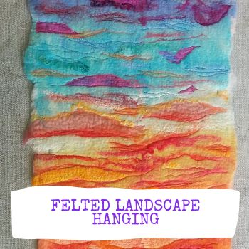 Wet Felted Landscape Hanging image 0