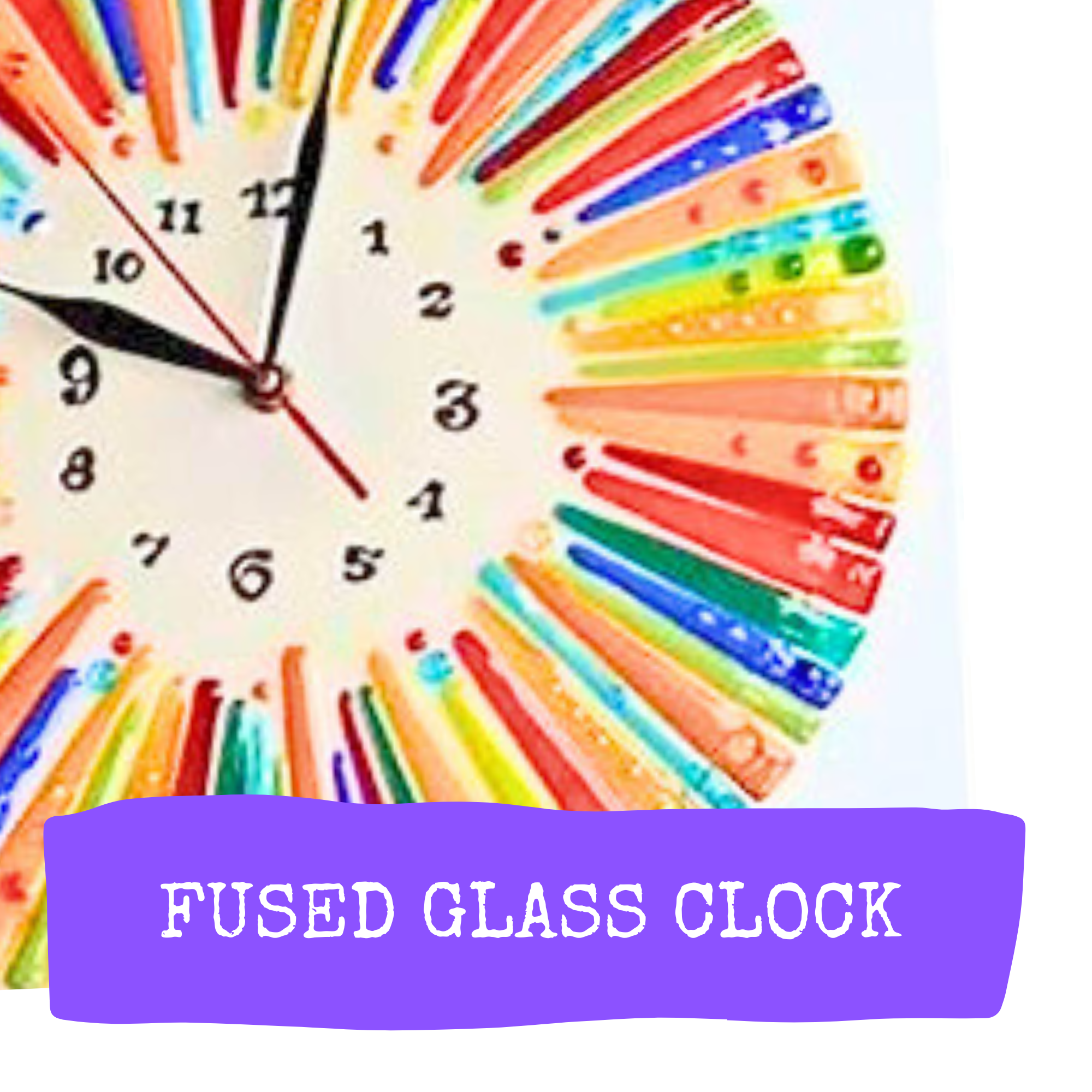 Fused Glass Clock image 0
