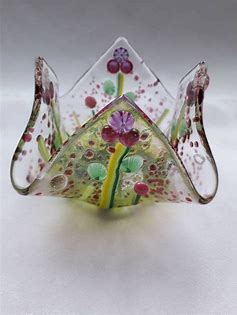 Fused Glass Candle/Tealight Holder image 7