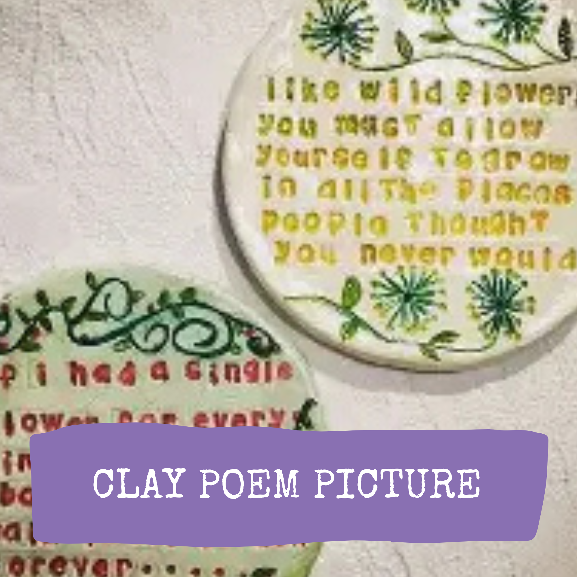 Ceramic Poem/Story Picture image 0