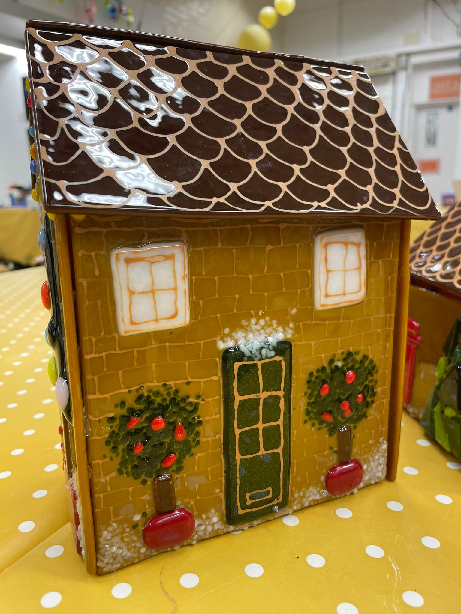 Fused Glass Gingerbread House image 8