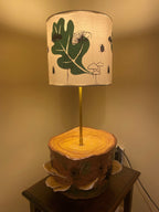 Ceramic Lamp Base and Screen Printed Lampshade
